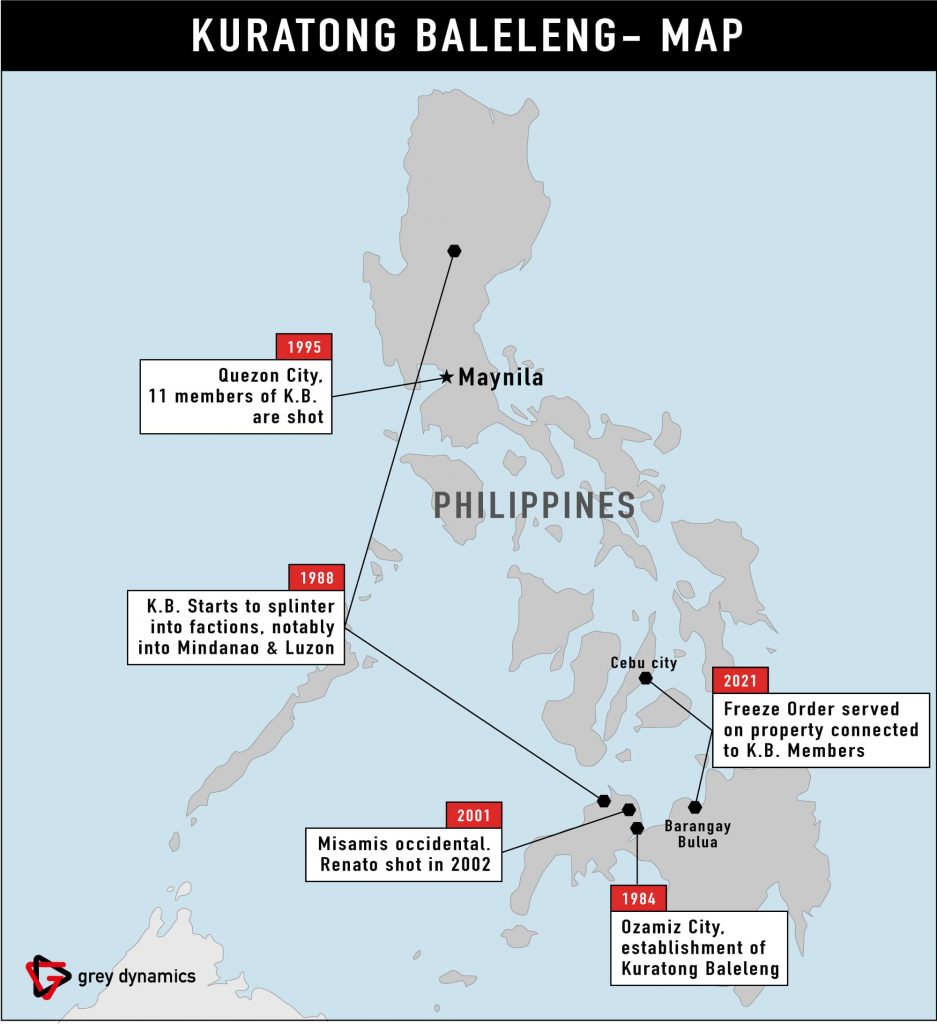Kuratong Baleleng: A Crime Timeline - Map