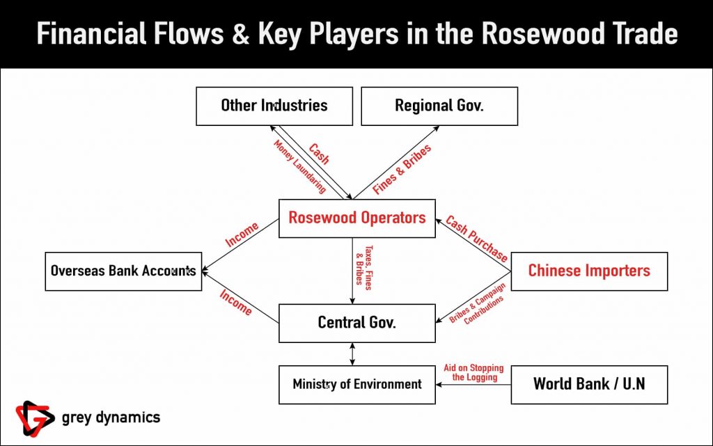 Financial Flows & Key Players in the Illicit Rosewood Trade
