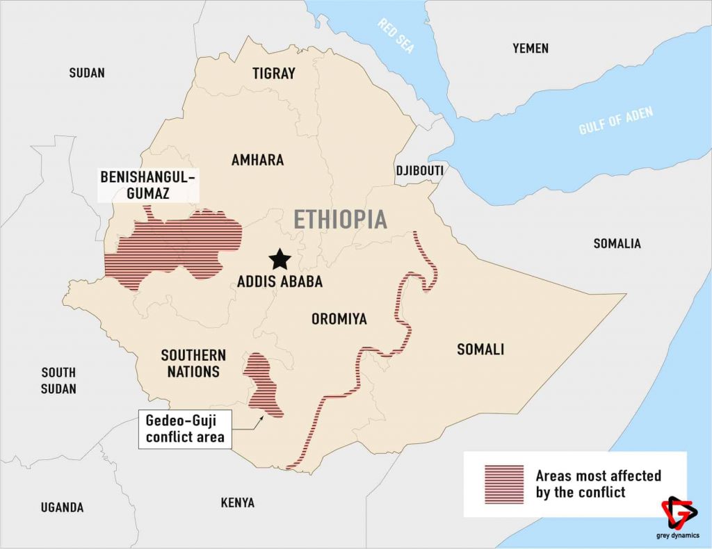 The Amhara Region, as situated in Ethiopia