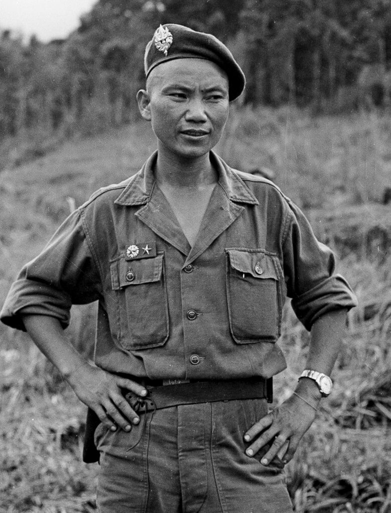 Hmong Commander Vang Pao in 1961