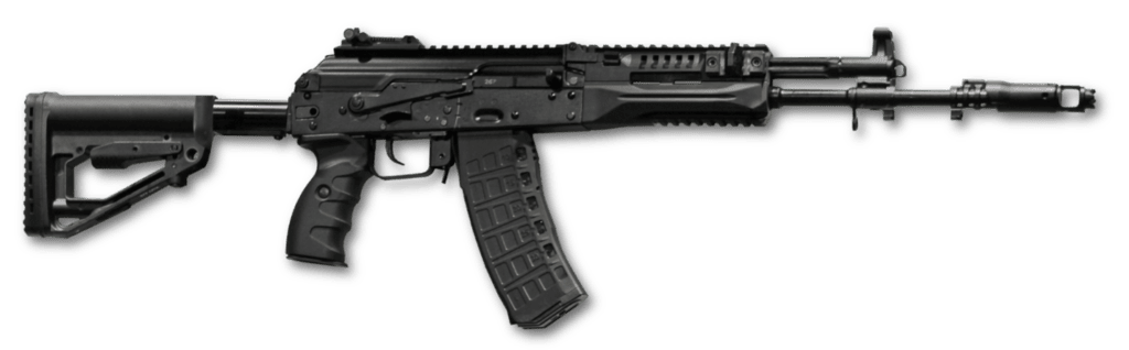 AK-12 rifle with stock extended.
